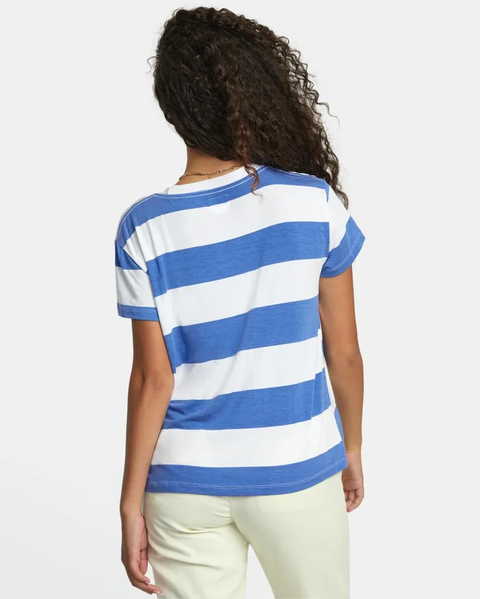 RVCA Tops Recess 3 Crewneck Tee Coast 8211 Women