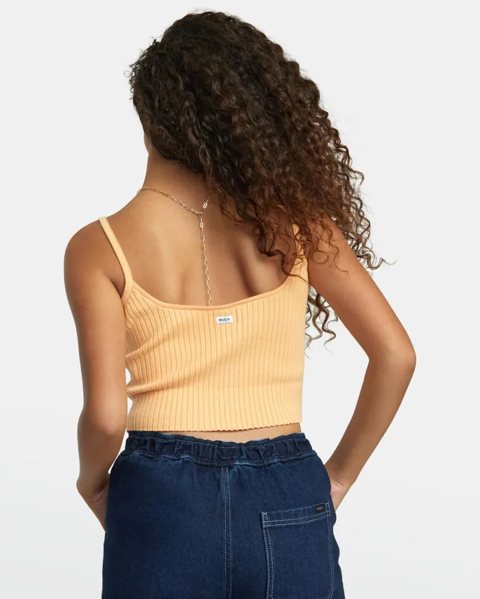 RVCA Tops Silhouette Knitted Tank Melon 8211 Women