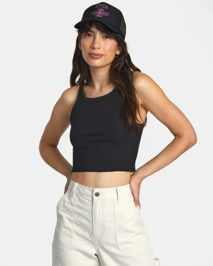 RVCA Tops Slide Tank Top Rvca Black 8211 Women