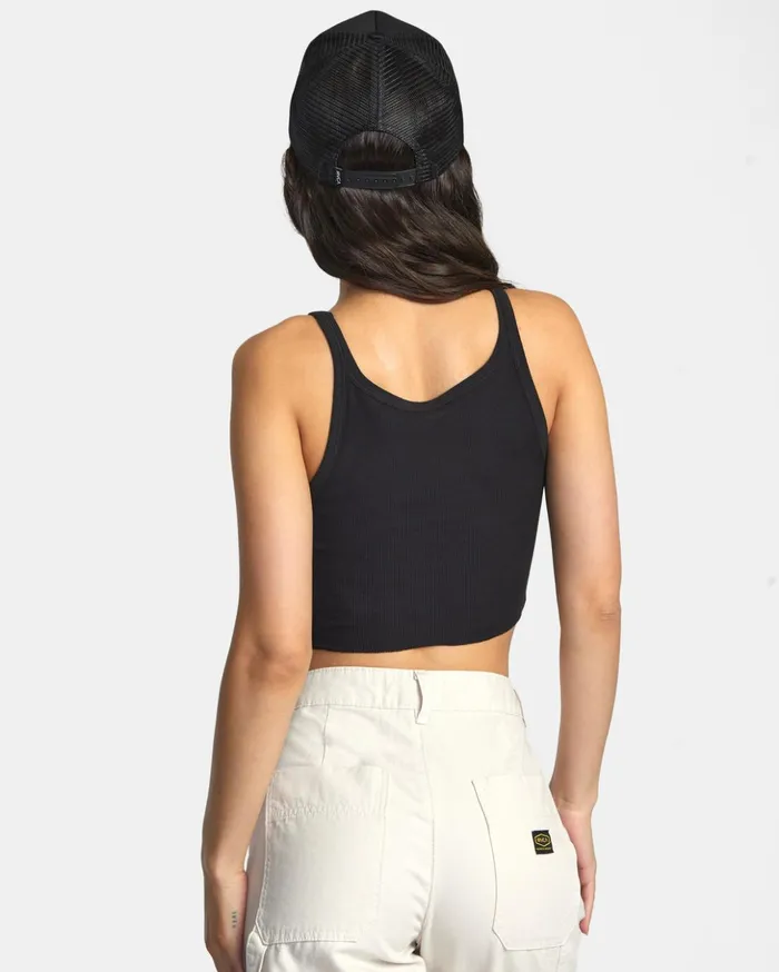 RVCA Tops Slide Tank Top Rvca Black 8211 Women