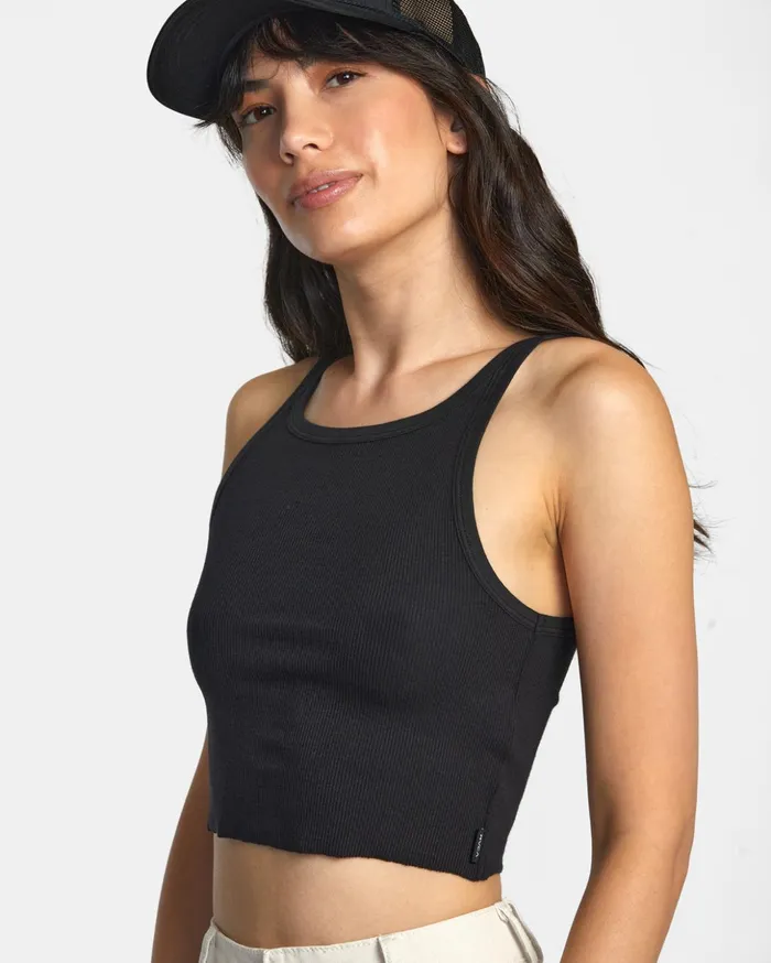 RVCA Tops Slide Tank Top Rvca Black 8211 Women