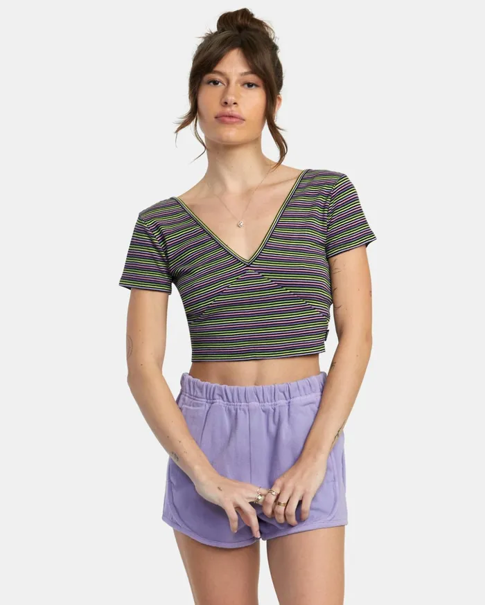 RVCA Tops Smitten Top VNeck Rvca Black 8211 Women
