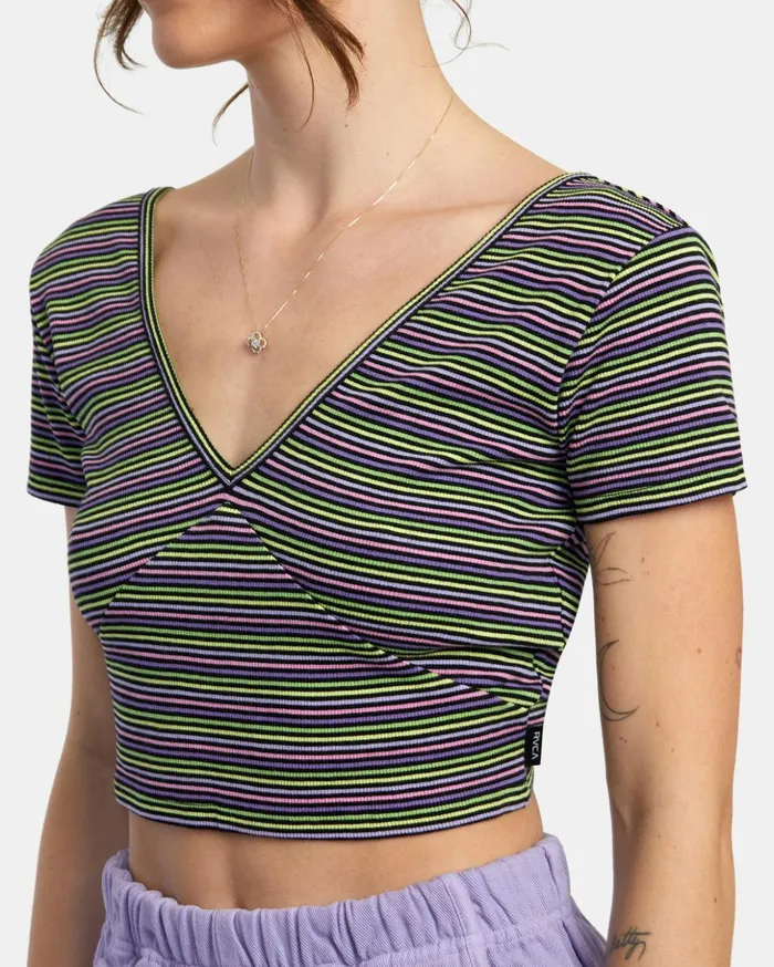RVCA Tops Smitten Top VNeck Rvca Black 8211 Women