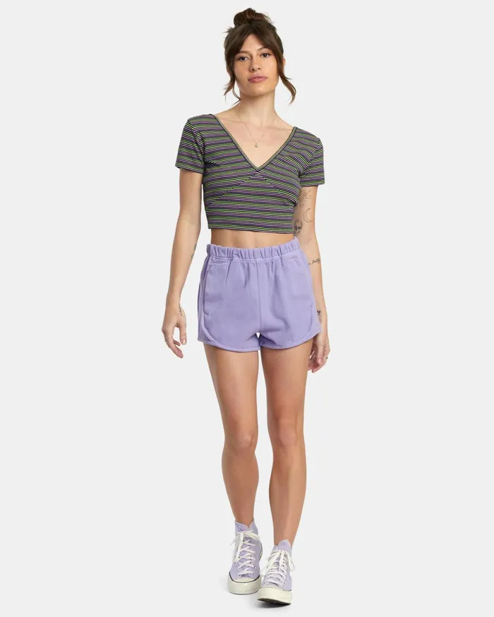 RVCA Tops Smitten Top VNeck Rvca Black 8211 Women