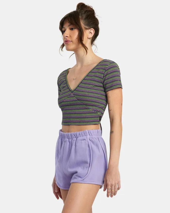 RVCA Tops Smitten Top VNeck Rvca Black 8211 Women