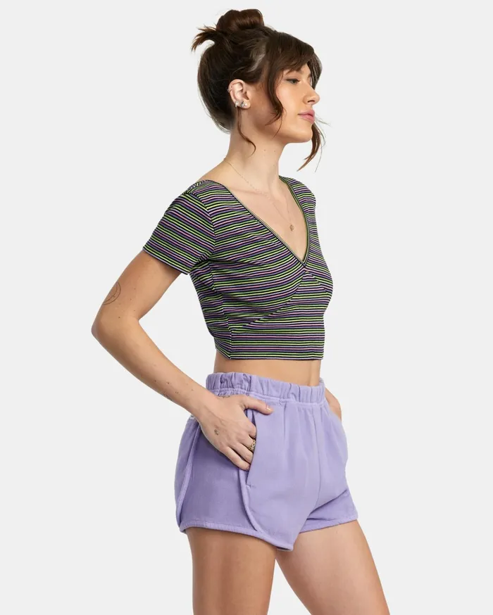 RVCA Tops Smitten Top VNeck Rvca Black 8211 Women