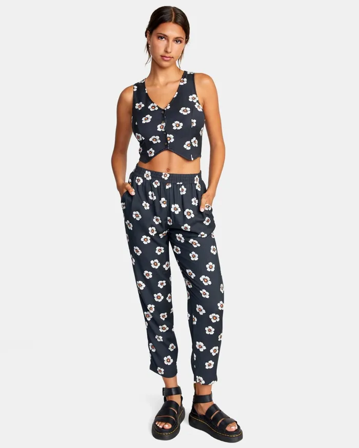 RVCA Tops Summer Love Vest Pirate Black 8211 Women