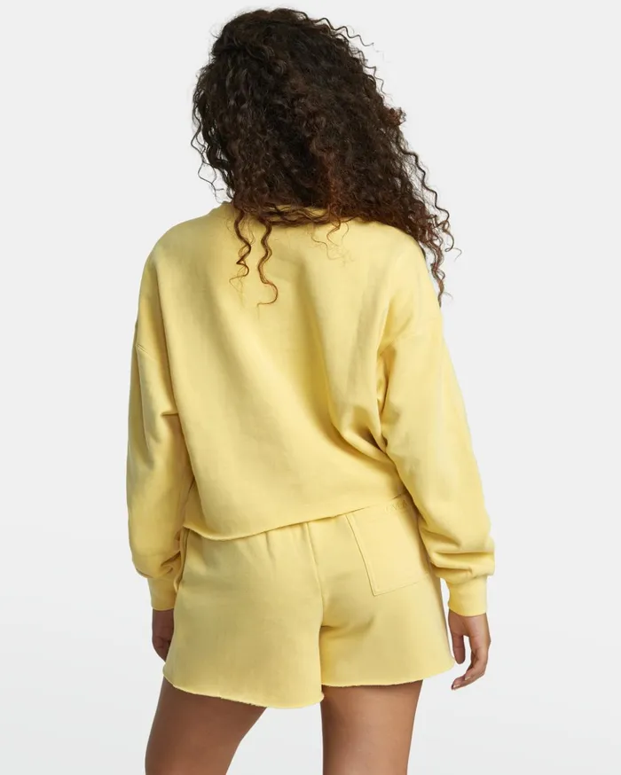 RVCA Tops Sunday Test Drive Peached Sweatshirt Golden 8211 Women