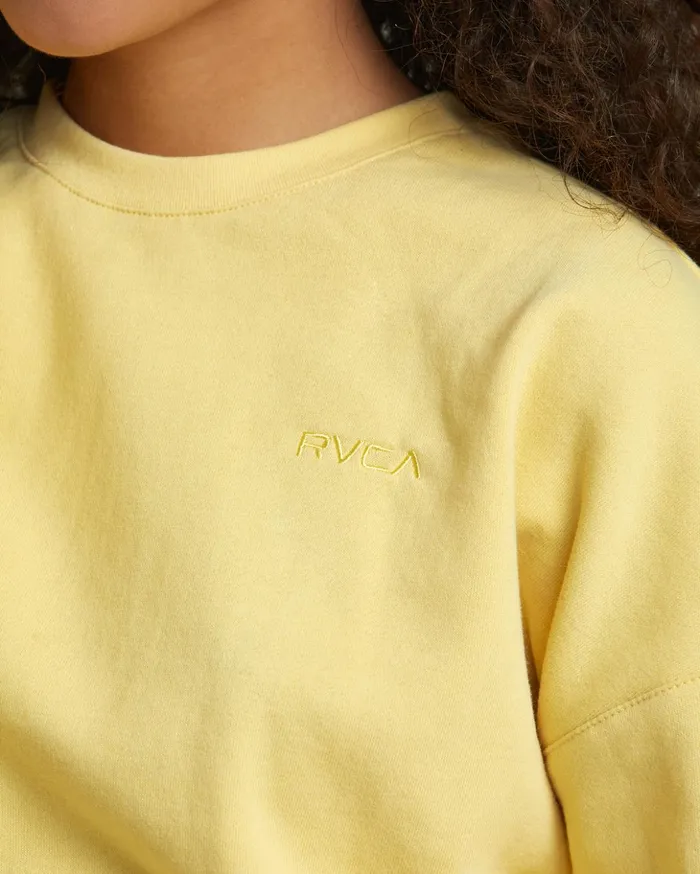 RVCA Tops Sunday Test Drive Peached Sweatshirt Golden 8211 Women