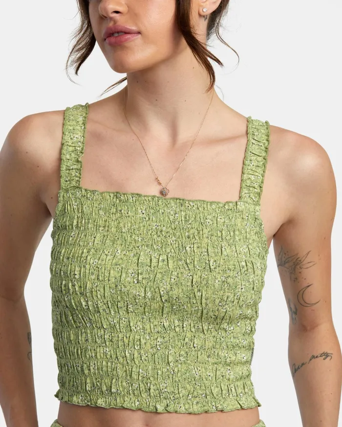 RVCA Tops Terrace Tank Top Fern 8211 Women