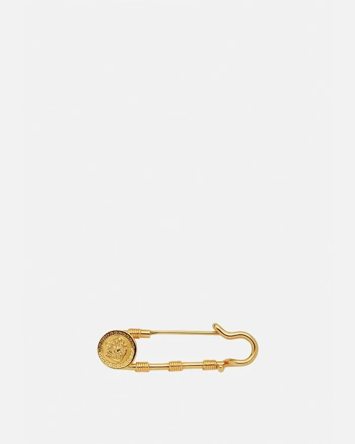 Safety Pin Brooch Light Gold Women Versace Brooches