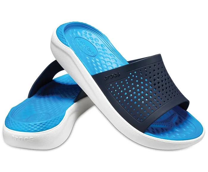 Sandals LiteRide Slide Navy White Crocs WomenMen