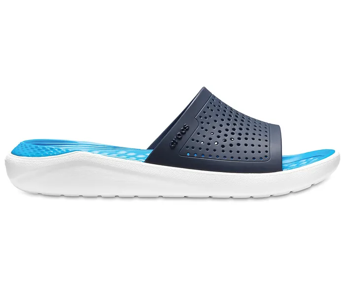 Sandals LiteRide Slide Navy White Crocs WomenMen