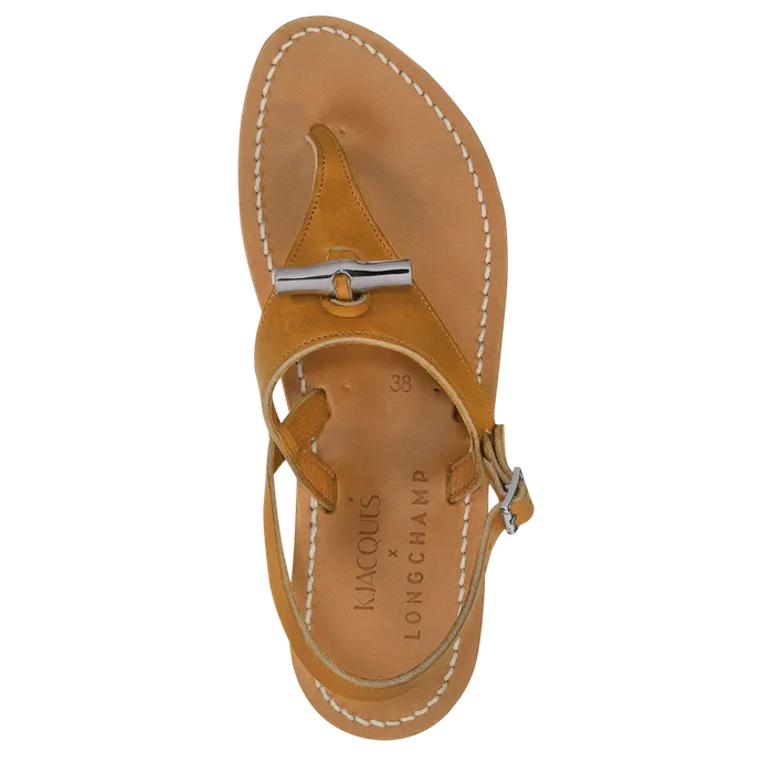 Sandals Women Longchamp Longchamp x KJacques Sandals Natural