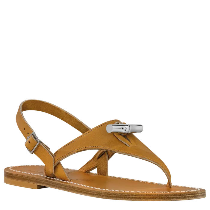 Sandals Women Longchamp Longchamp x KJacques Sandals Natural