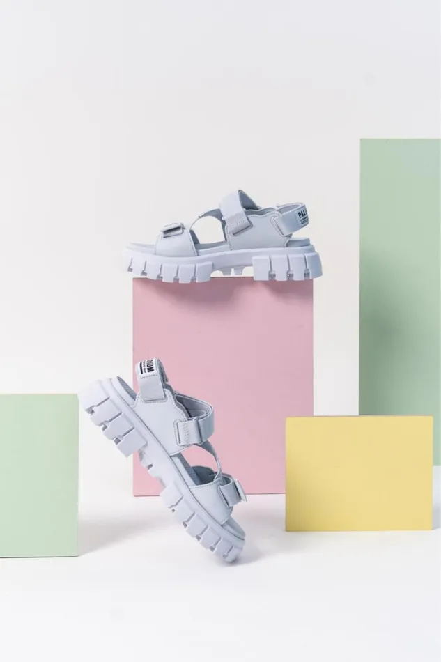 Sandals Women PALLADIUM REVOLT SANDAL MONO Blue Art Sandals Women PALLADIUM REVOLT SANDAL MONO Blue Art