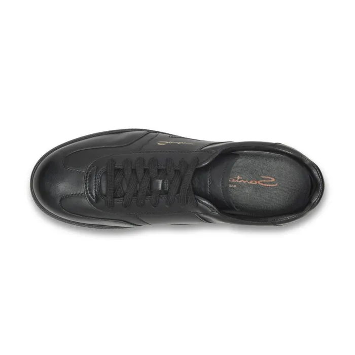 Santoni Black Leather Dbs Oly Sneaker Men Sneakers