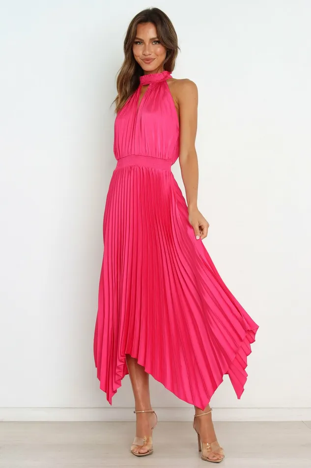 Satin Dresses Dominique Dress Pink Petal and Pup Women