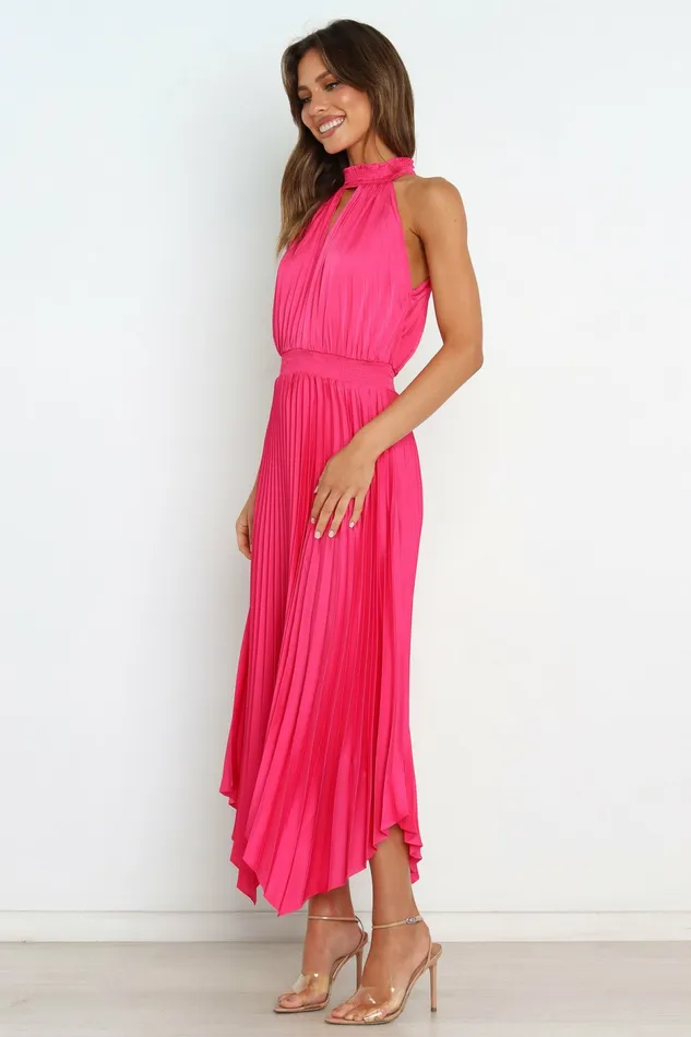 Satin Dresses Dominique Dress Pink Petal and Pup Women