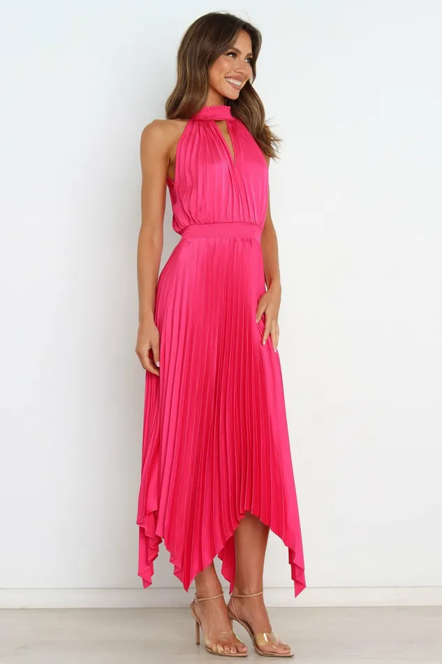 Satin Dresses Dominique Dress Pink Petal and Pup Women