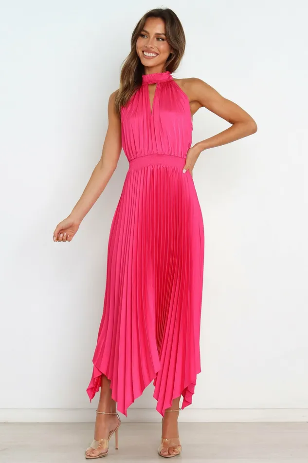 Satin Dresses Dominique Dress Pink Petal and Pup Women