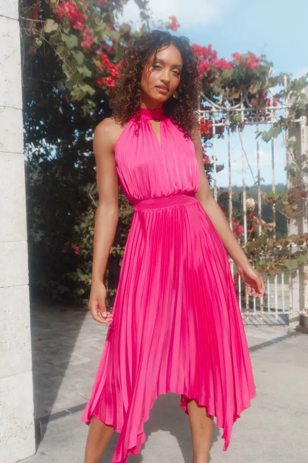 Satin Dresses Dominique Dress Pink Petal and Pup Women