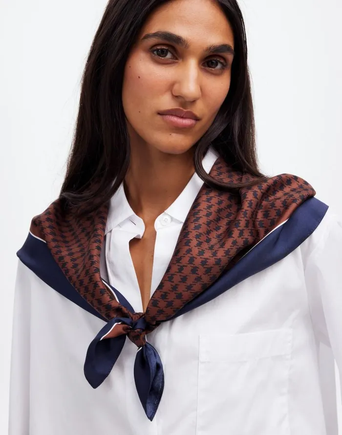 Scarves Women Madewell Medium Silk Bandana Rich Brown