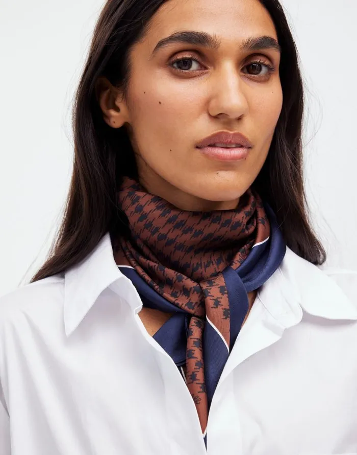 Scarves Women Madewell Medium Silk Bandana Rich Brown