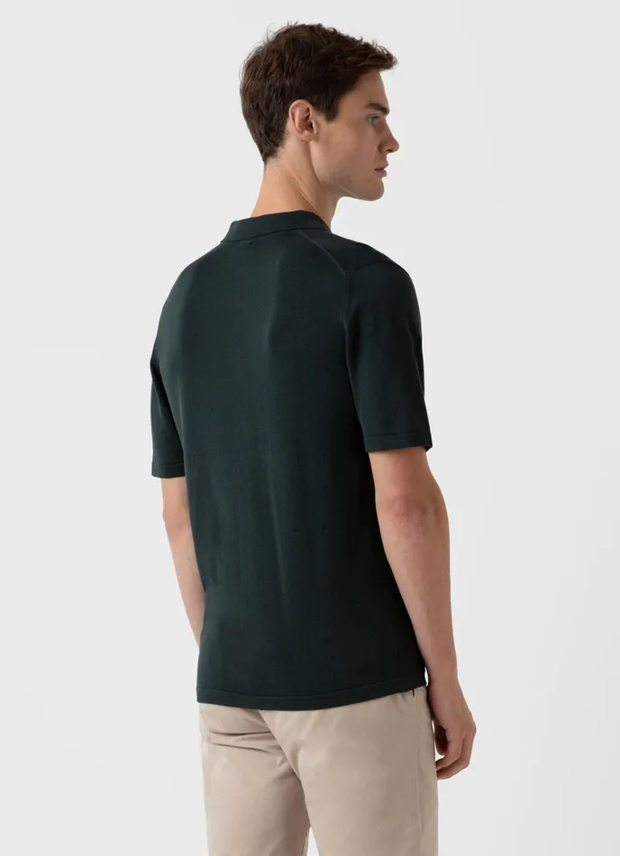Sea Island Cotton Polo Shirt Seaweed Men SUNSPEL Polo Shirts