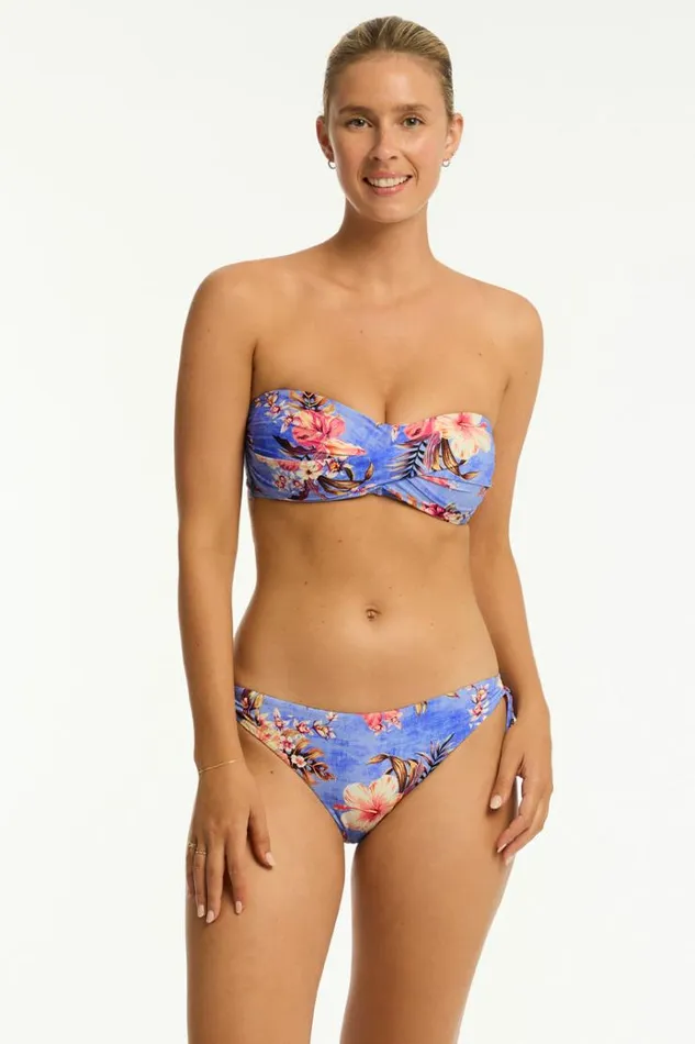 Sea Level Bottoms Blue Hawaii Tie Side Cheeky Pant Blue Hawaii 8211 Women