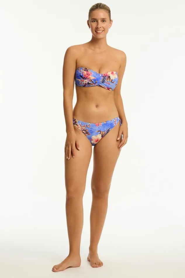Sea Level Bottoms Blue Hawaii Tie Side Cheeky Pant Blue Hawaii 8211 Women