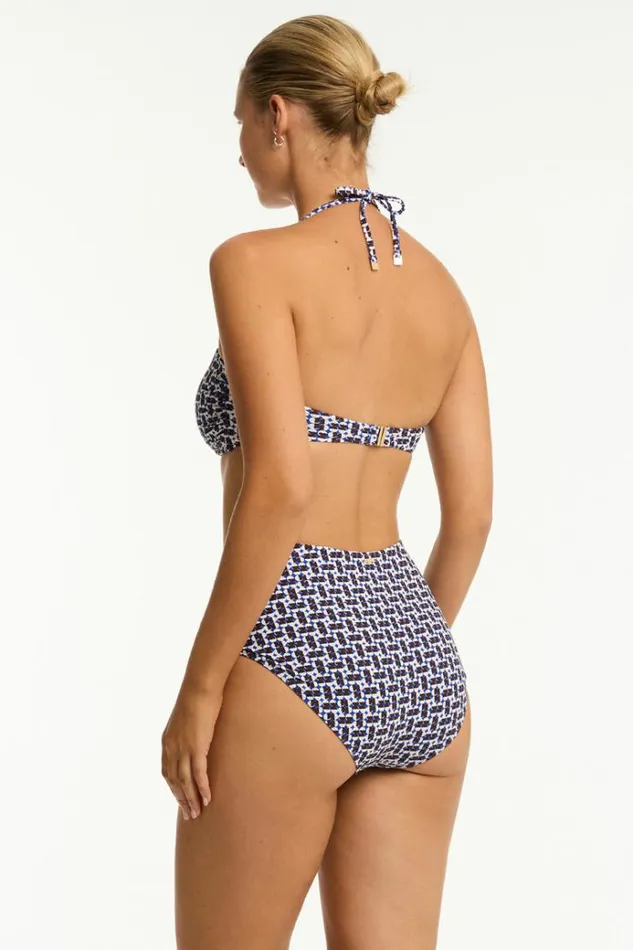 Sea Level Bottoms Coast Panelled High Waist Pant Coast Cobalt 8211 Women