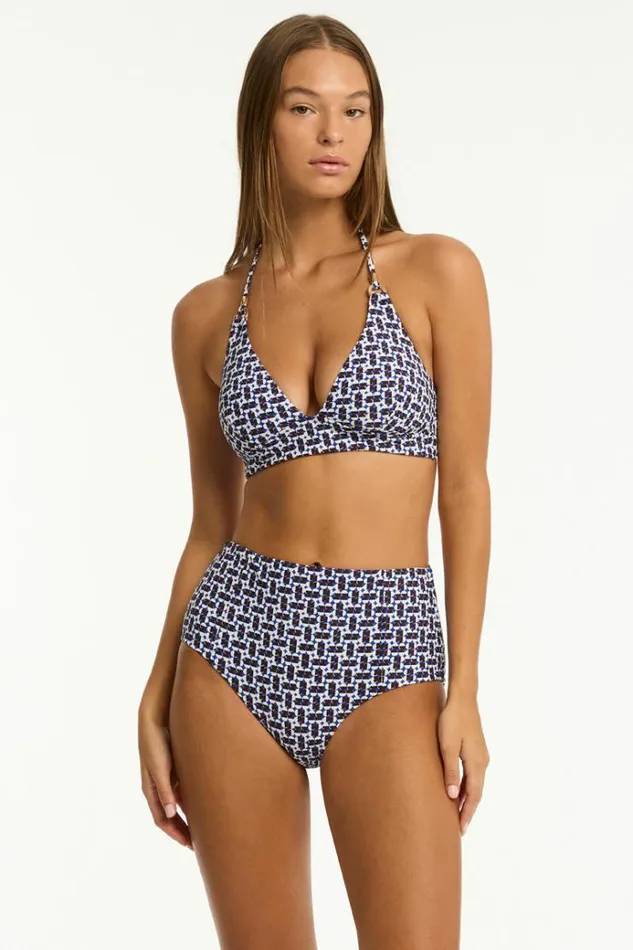 Sea Level Bottoms Coast Panelled High Waist Pant Coast Cobalt 8211 Women