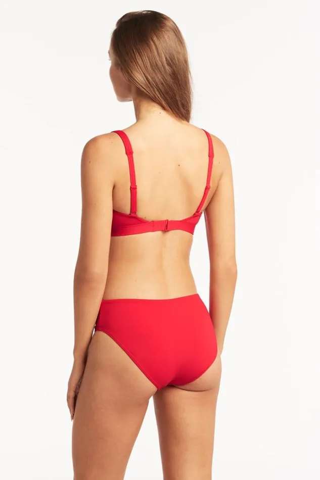 Sea Level Bottoms Eco Essentials Mid Bikini Pant Eco Essentials Red 8211 Women Sea Level Bottoms Eco Essentials Mid Bikini Pant Eco Essentials Red 8211 Women