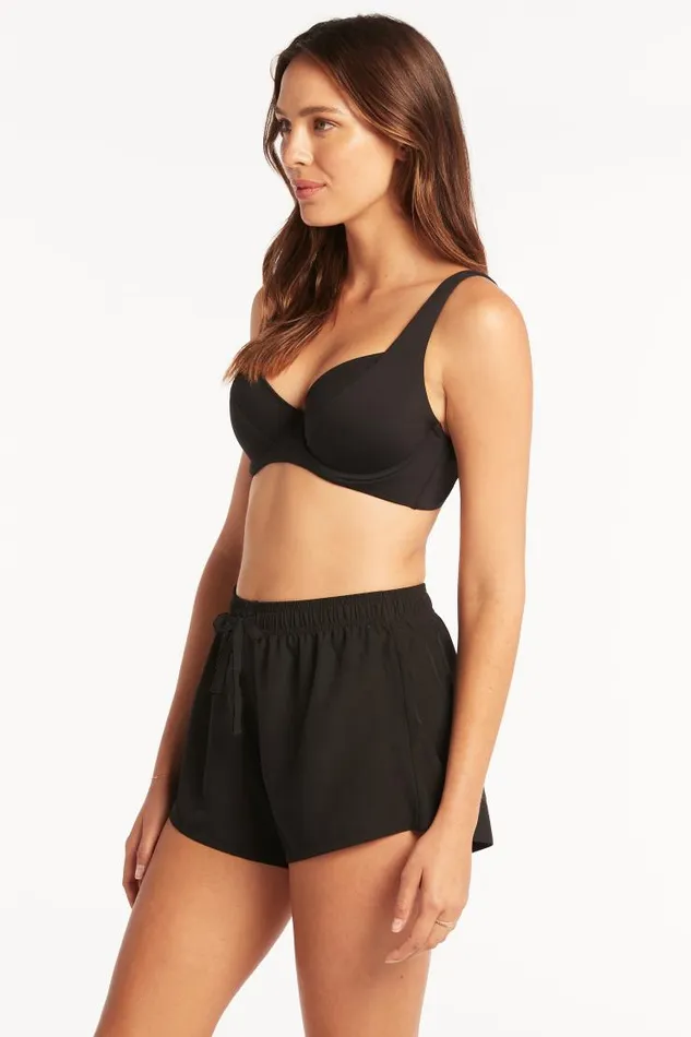 Sea Level Bottoms Eco Essentials Surf Short Eco Essentials Black 8211 Women