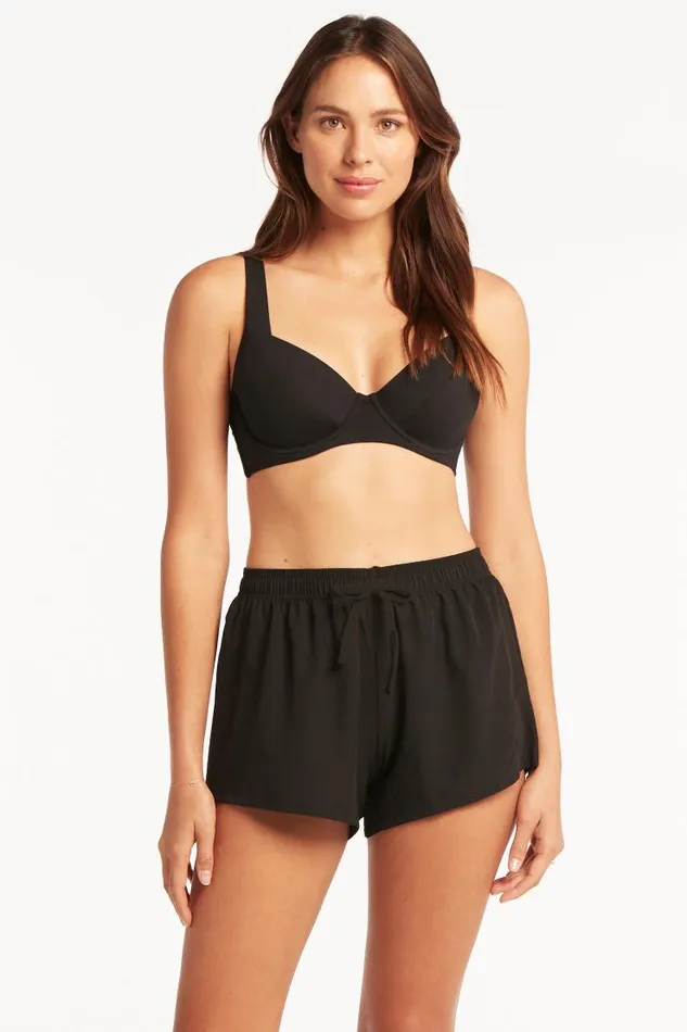 Sea Level Bottoms Eco Essentials Surf Short Eco Essentials Black 8211 Women