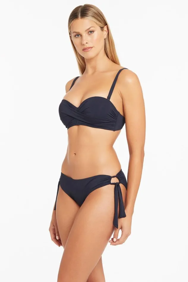 Sea Level Bottoms Eco Essentials Tie Side Regular Pant Eco Essentials Night Sky 8211 Women