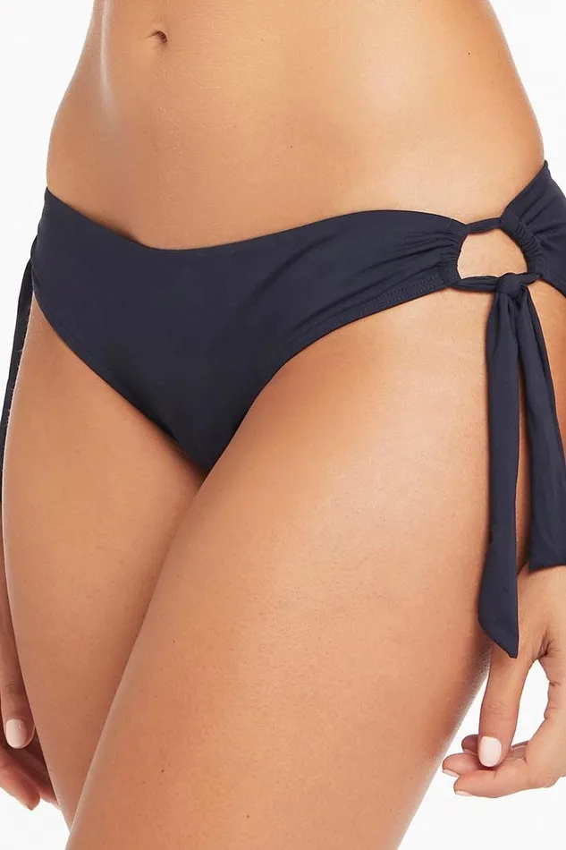Sea Level Bottoms Eco Essentials Tie Side Regular Pant Eco Essentials Night Sky 8211 Women