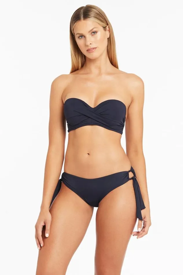 Sea Level Bottoms Eco Essentials Tie Side Regular Pant Eco Essentials Night Sky 8211 Women