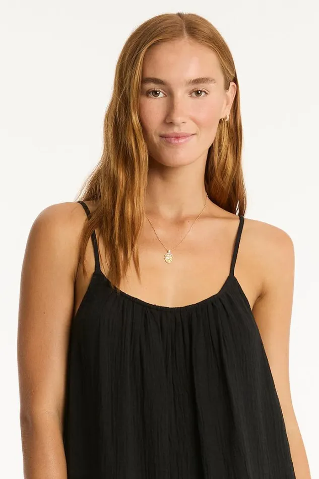 Sea Level Dresses Sunset Short Sundress Sunset Black 8211 Women