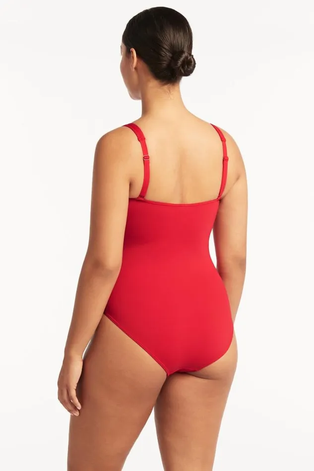 Sea Level One Pieces Eco Essentials Square Neck One Piece Eco Essentials Red 8211 Women Sea Level One Pieces Eco Essentials Square Neck One Piece Eco Essentials Red 8211 Women