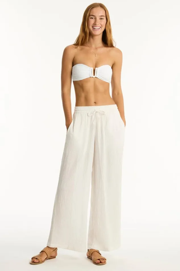 Sea Level Pants Sunset Beach Pant Sunset White 8211 Women