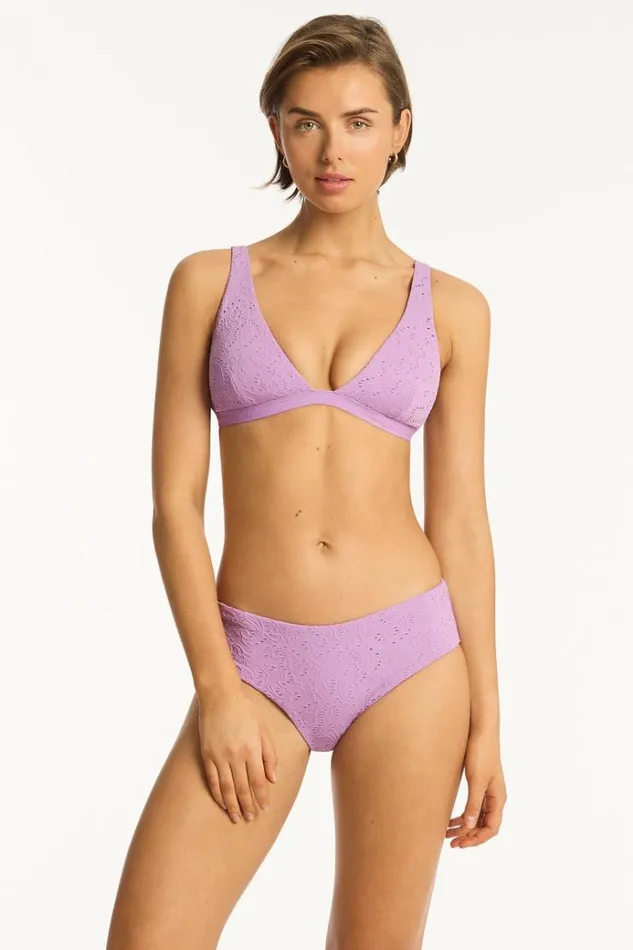 Sea Level Tops Interlace Longline Bralette Interlace Lavender 8211 Women