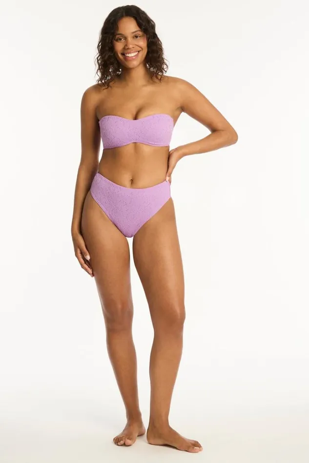 Sea Level Tops Interlace Seamless Bandeau Interlace Lavender 8211 Women