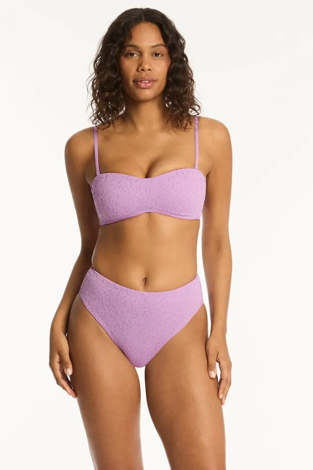Sea Level Tops Interlace Seamless Bandeau Interlace Lavender 8211 Women