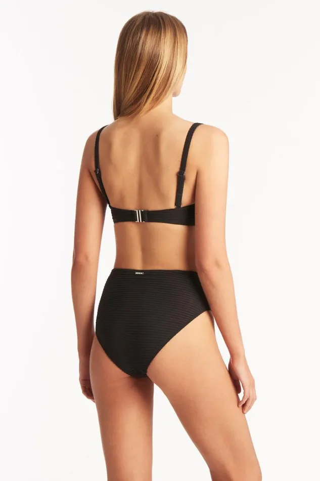 Sea Level Tops Spinnaker U Bar Bandeau Spinnaker Black 8211 Women