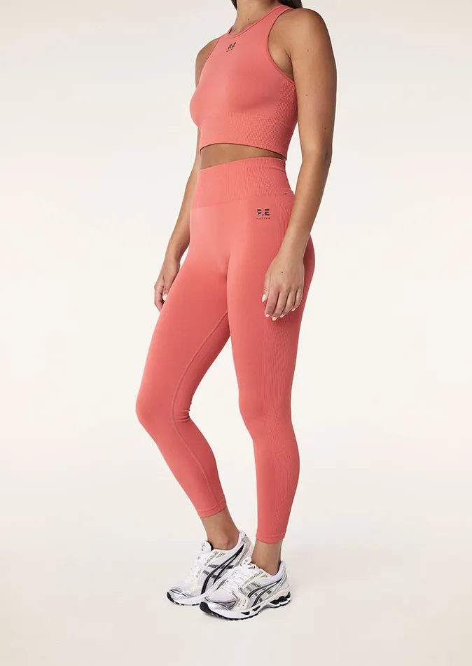 Seamless Women PE Nation RESTORE SEAMLESS LEGGING IN BRICK RED
