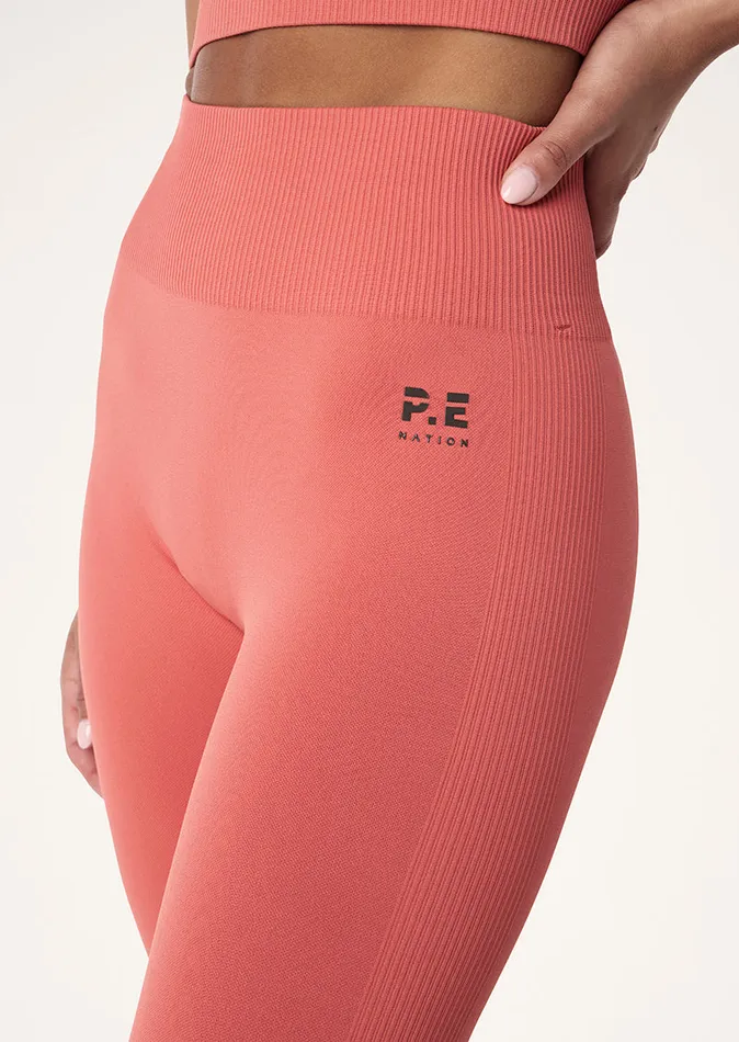 Seamless Women PE Nation RESTORE SEAMLESS LEGGING IN BRICK RED