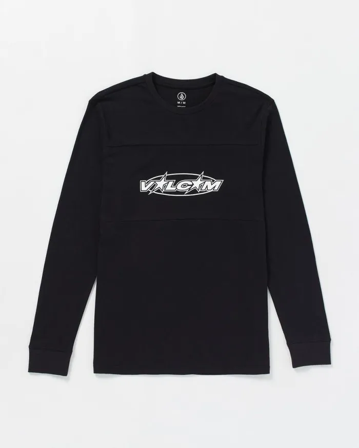 Sendstone Crew Long Sleeve Shirt 8211 Black Mens Volcom Hiking