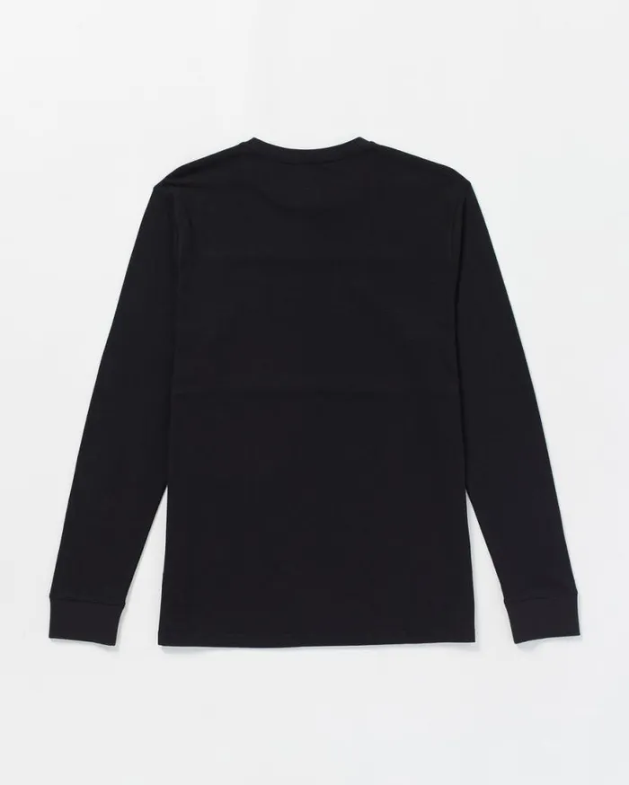 Sendstone Crew Long Sleeve Shirt 8211 Black Mens Volcom Hiking
